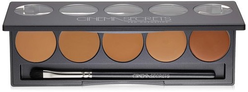 Cinema Secrets Ultimate Foundation Palette - 5-in-1 Buildable Coverage, Long-Wear Matte Finish, Paraben-Free