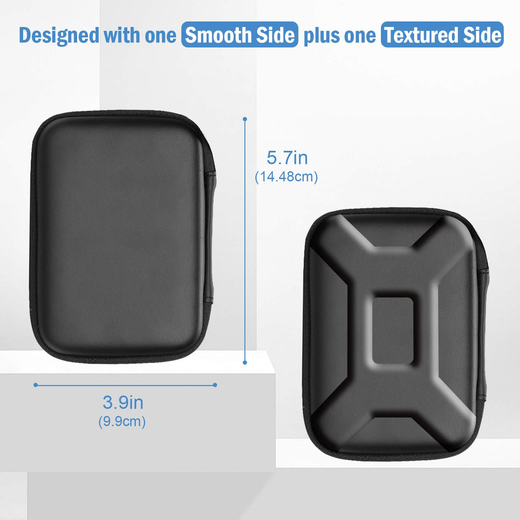 ProCase External Hard Drive Travel Case for 2.5" HDD/SSD -Black