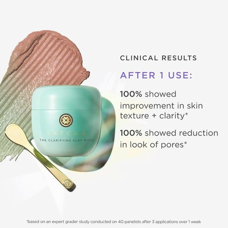 TATCHA Clarifying Clay Mask - Exfoliating Pore Treatment for Purified Skin | 50 ml | 1.7 oz