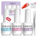 SAVILAND Liquid Latex for Nails, 45ML Upgraded Antifreeze Latex Nail Polish Barrier Peel Off - Latex Tape Peel Off for Nails Cuticle Guard Skin Barrier Protector Nail Latex with Tweezers for Home DIY