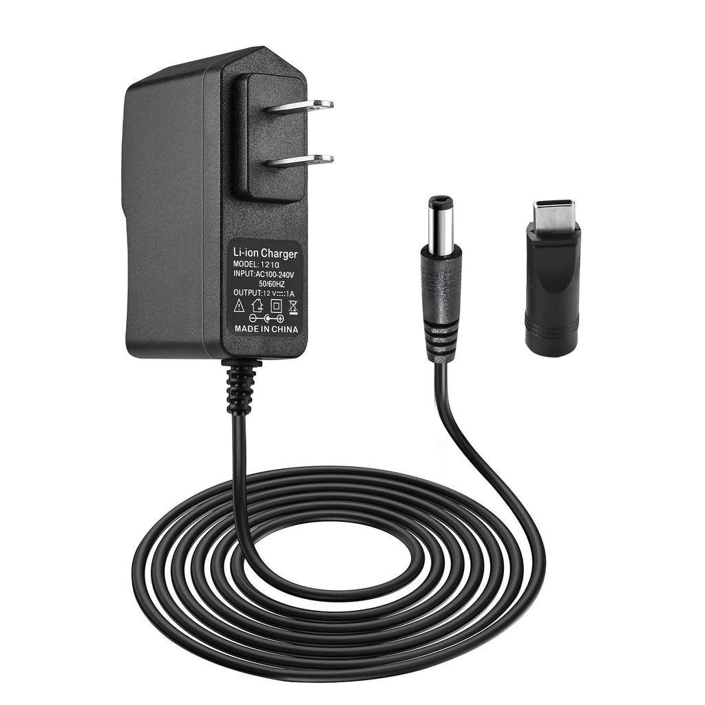 12v Jump Starter Charger for Yongdong Maxx Power Supply with Yongdong Max J7CCE/J7CE 800A Peak Power Supply, Equipped with a 120PSI Air Compressor, Providing 3.1A ，12V Power Cord