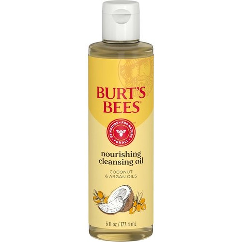 Burt's Bees Nourishing Cleansing Oil - Hydrating Face Oil with Coconut & Argan Oils | 6 fl. oz.