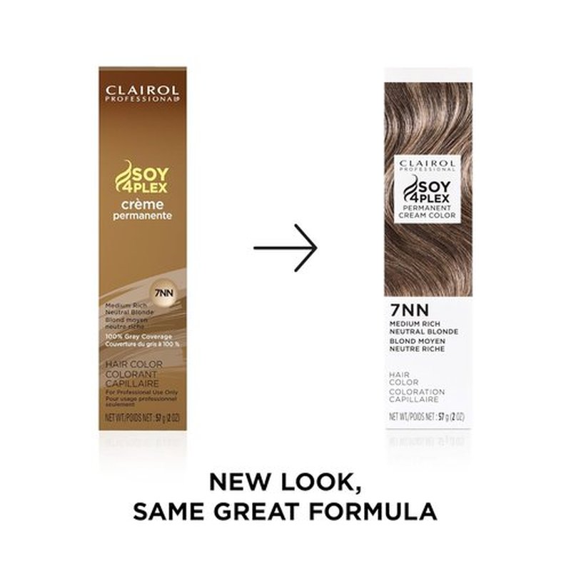 Clairol Professional Permanent Cream Hair Color - 100% Gray Coverage | Deep Conditioning & Fade Resistant | Blonde, Brown, Black, Red-Violet Shades