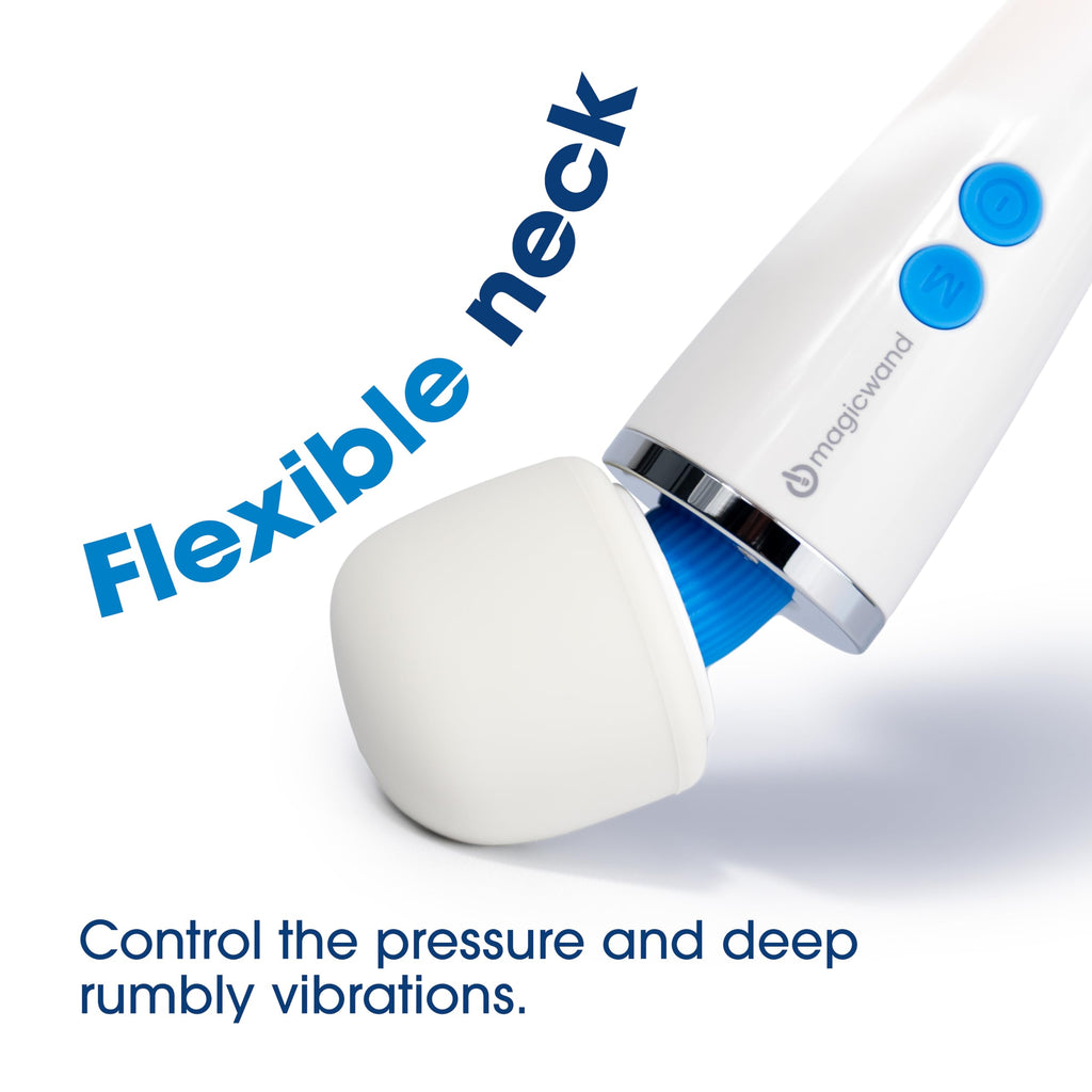 Magic Wand Micro – Ultimate Massage & Relaxation – Cordless, Compact Multi-Speed Personal Handheld Wand Vibrator for Women, Men, & Couples – Body-Safe Silicone Head & Flexible Neck – HV-60