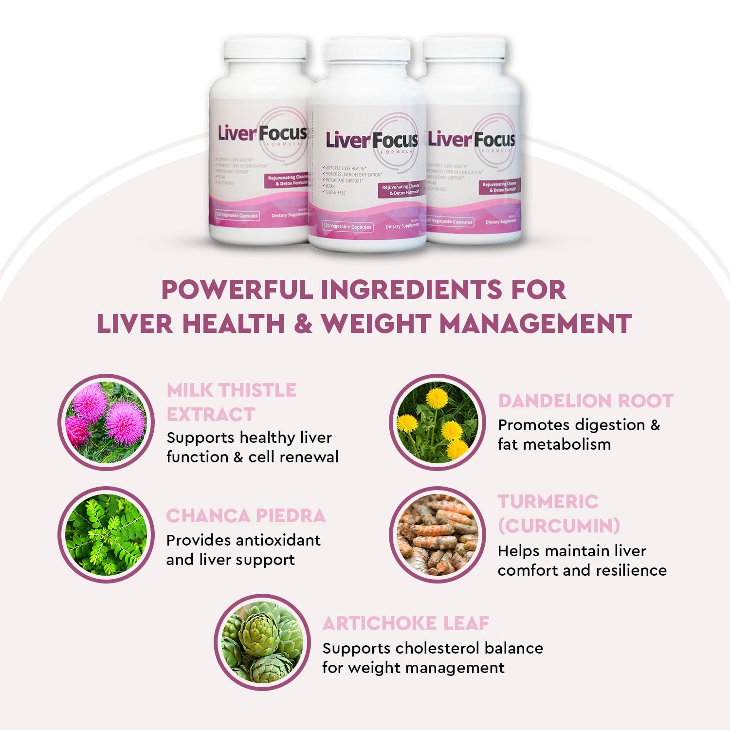 JJ Smith Liver Focus – Liver Cleanse Supplement with Milk Thistle, Alpha Lipoic Acid, Turmeric, Dandelion Root & Artichoke – Supports Active Liver, Fat Metabolism, Digestion, Energy,& Clearer Skin