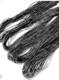 Black African Anango Hair Thread/Fil Anango/Nigeria Rubber Thread/Owu Isi/Irun Kiko (Lot of 4)