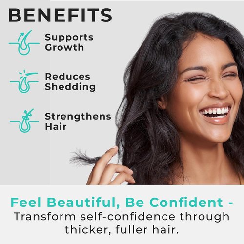 Hair Plus MD Hair Growth Supplement - Supports Density & Growth with Collagen & Vitamins | 120 Capsules