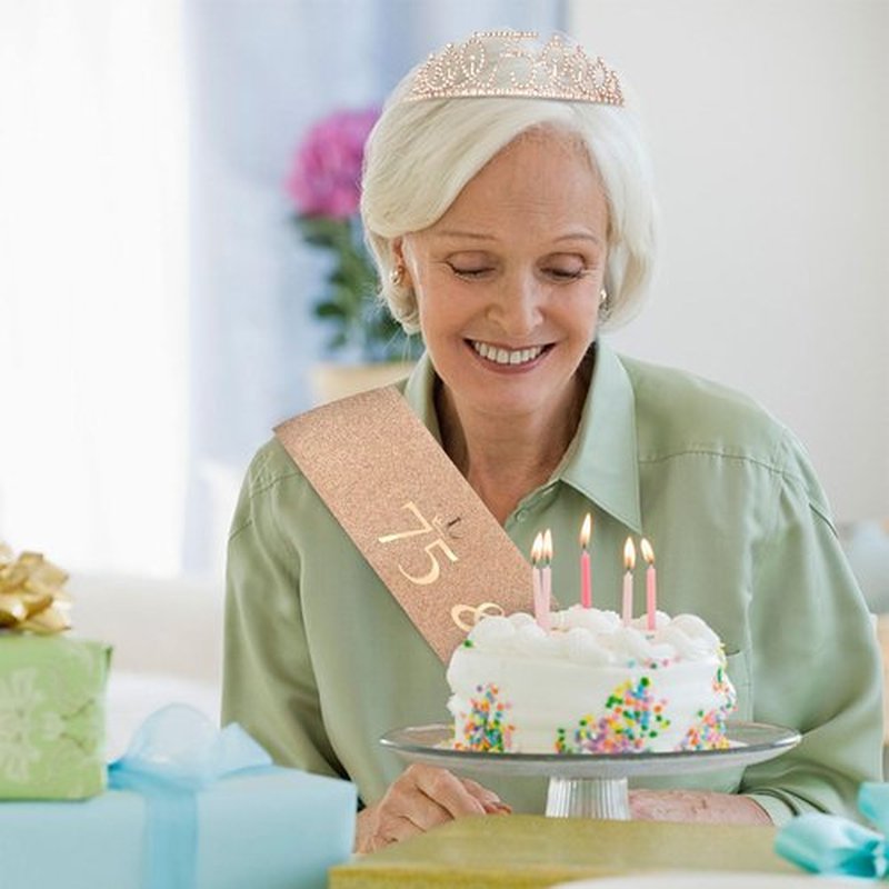 75th Birthday Sash and Crown for Women Rose Gold 75th Birthday Tiara and Sash Set Gifts for Her 75 & Fabulous Sash Birthday Decorations Happy Birthday Crown and Sash Accessories Birthday Gift