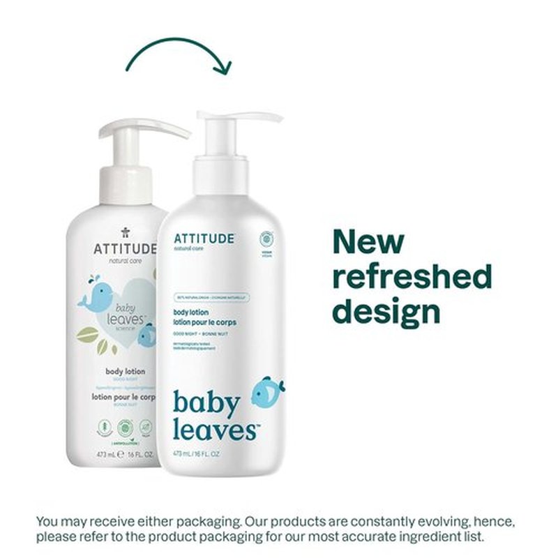 ATTITUDE Baby Lotion - EWG Verified Moisturizer, Vegan & Cruelty-Free, 16 Fl Oz (Pack of 6)