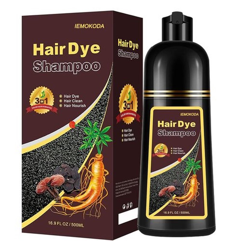 NCEPROHR Chestnut Brown Hair Dye Shampoo, Instant Hair Color Shampoo for Women Men, Long Lasting Brown Hair Dye, Champu Para Canas,16.90 Fl Oz Works in Minutes