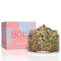 Boko 50ML Body Glitter Gel, Gold Purple Green Mardi Gras Chunky Glitter Gel for Face Hair Body Sparkle Makeup, Cosmetic Face Glitter Sequins for Mardi Gras Festival Concert Party Rave Accessories