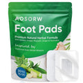 AOSORW Natural Cleansing Foot Pads - Premium Foot Care - Relieves Stress and Fatigue - Improves Sleep and Supports Body Cleansing - 30 Pads