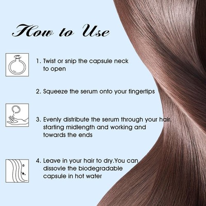 Adofect Hair Oil 100 Capsules, Hair Serum for Frizzy, Damaged, Dry - Hair Treatment Oils with Argan Macadamia & Avocado Oils - Vitamins A, E, & Pro B5 - Hair Vitamins for Women & Men