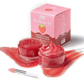 Lip Scrub & Lip Mask Set, Overnight Treatment Lip Care Products, Daily Lip Gift Set for Girls, Moisturize & Nourish, Dry Cracked Lips, Intense Hydration with Vitamin C, Overnight Lip Mask