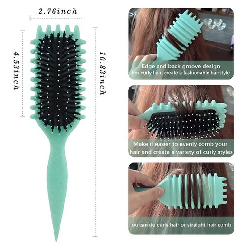 Curly Hair Brush,2025 Curly Hair Products Curl Defining Brush, Bounce Defining Hair Shaping for Women Men
