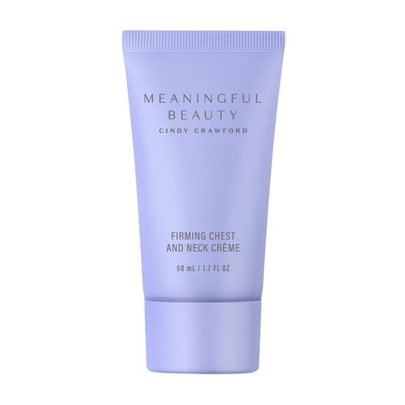 Meaningful Beauty Firming Chest & Neck Crème - Tightening Treatment with Vitamin C & Hyaluronic Acid | 1.7 Ounce