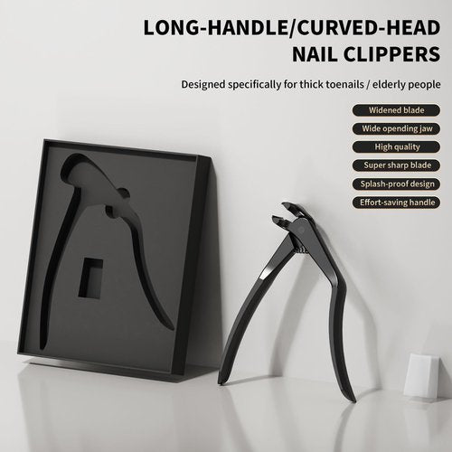 OFIDUS Long Handle Toenail Clippers for Seniors Curved Head Toe Nail Clippers for Thick Nails for Elderly
