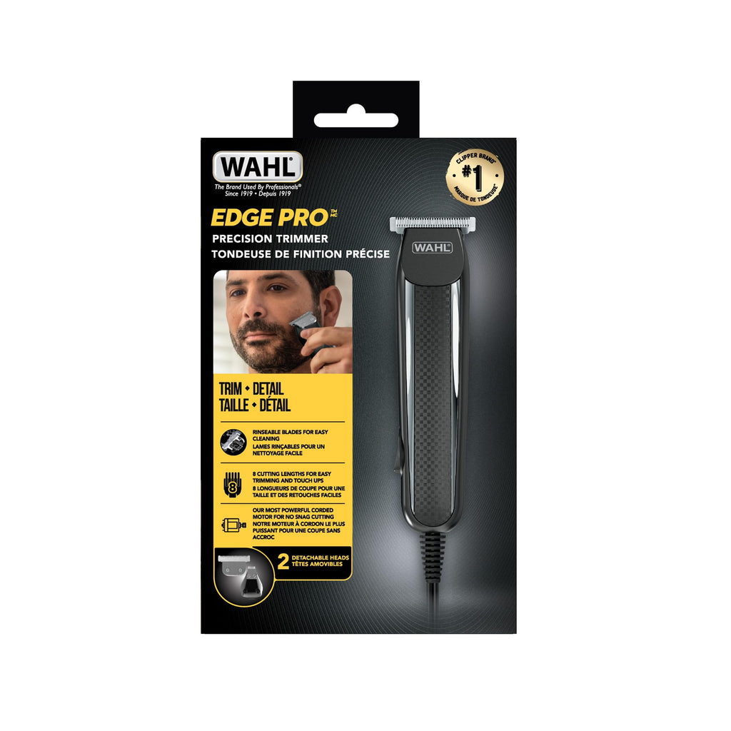 Wahl Edge Pro, Bump-Free Corded Beard Trimmer, Facial Hair Trimmer, Grooming Detailer for Men - for Edging Beards, Moustaches, Hair and Stubble, Model 3291