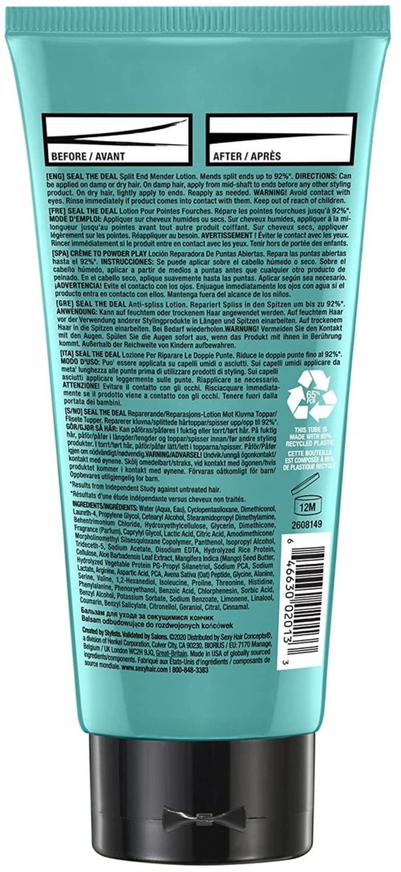 SexyHair Healthy Seal The Deal Split End Mender Lotion - Nourishes & Repairs All Hair Types