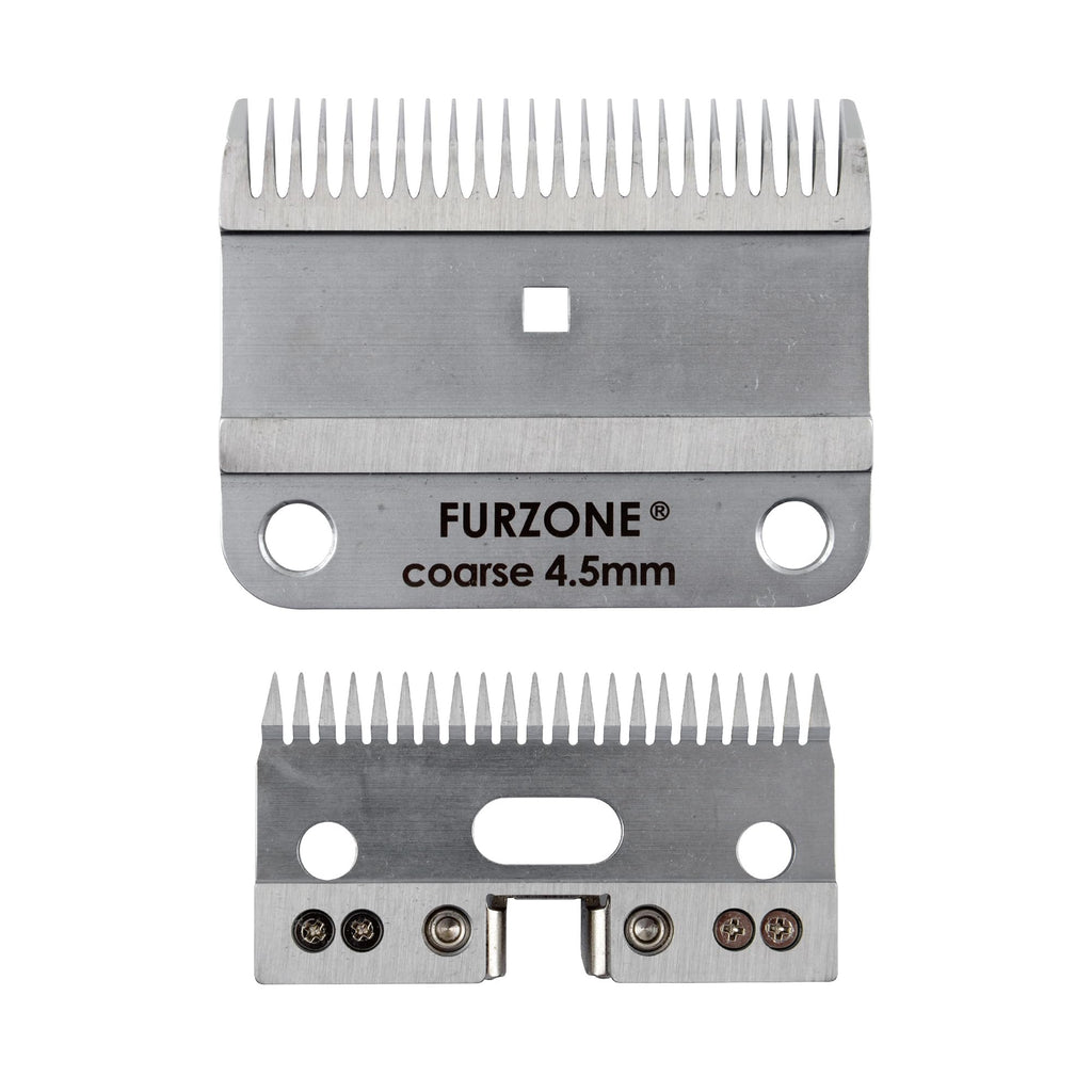 FURZONE A2 Large Animal Clipper Blade (COARSE) - 2-in-1 Set (24&22 Teeth), Horse Grooming Replacement Blade, Professional Grooming, 11/64-Inch/4.5mm Cut Length