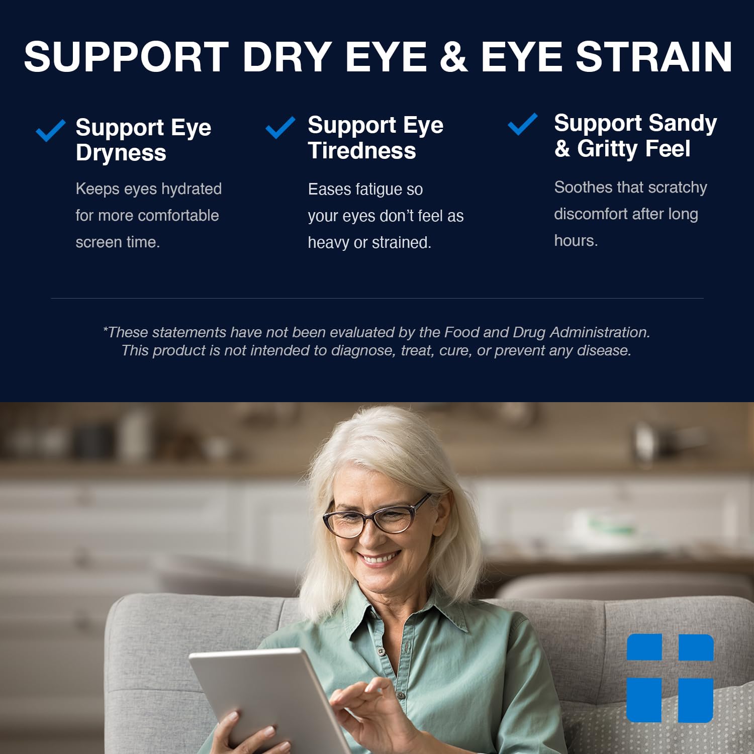 Opti + AREDS 2 Supplements | Vision & Eye Health Supplements for Adults | Includes Lutein, Zeaxanthin, Zinc, and Vitamin C for Macular Support* | 90 Softgels / 45 Servings