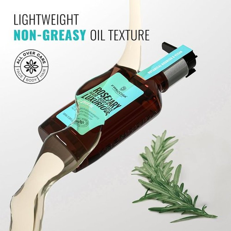 Rosemary Glow Oil - Nourishing Hair Serum for Strengthening & Shine | 100ml for Smooth, Frizz-Free Locks