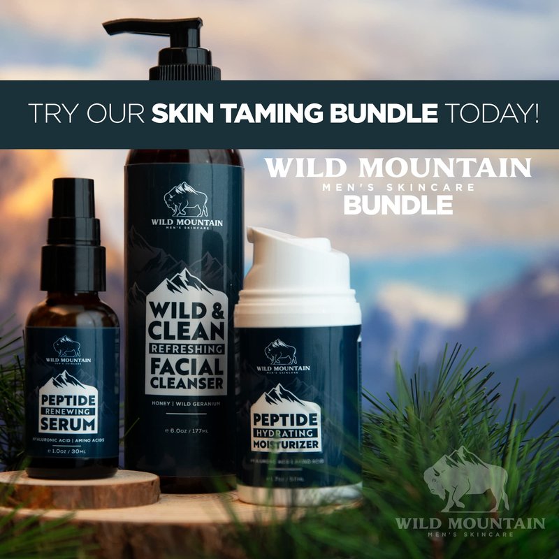Wild Mountain Rough & Rugged Face Scrub - Micodermabrasion Mens Facial Exfoliator, Face Wash