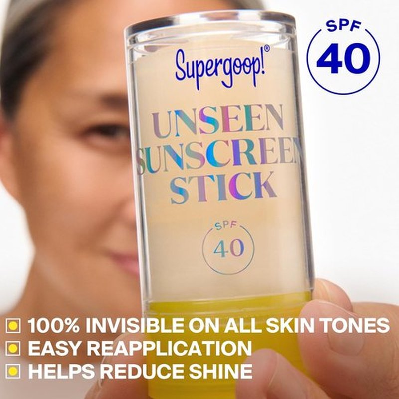 Supergoop! Unseen Sunscreen Stick - SPF 40 - Clear & Invisible Protection - 0.7 fl oz | For All Skin Types