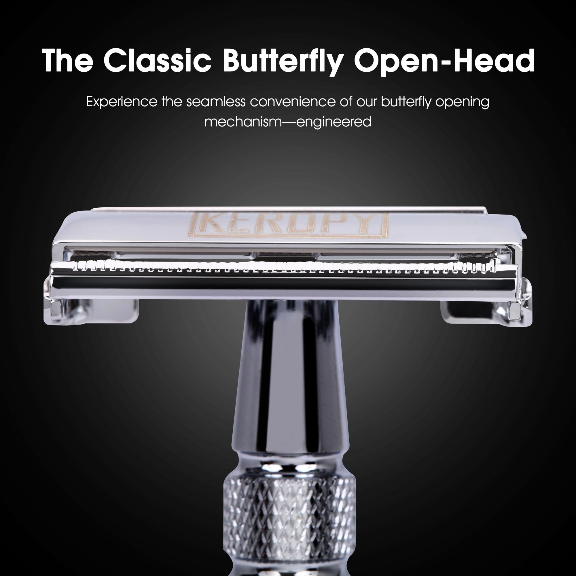 Double Edge Safety Razor with 10 Disposable Blades - Single blade double edge razor for men - Metal razor with Long Handle for close shave - Classic Clean Shave Single blade razor