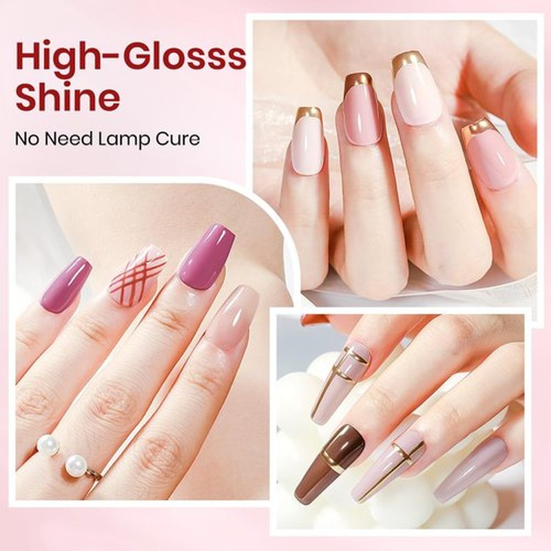 SUPWEE 12 Colors Nail Polish Set, Quick Dry Regular Natural Nude Pink Nail polish Non Gel, Atir Fast Drying Fingernail Lacquer for Women Girls Manicure Salon DIY Home