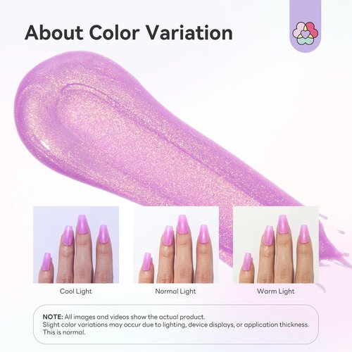 SAVILAND Express One-Step Gel Nail Polish Pens Set: 6 Pearl Pink Blue Colors 3 in 1 Gel Polish Set Base & Color Gel & Top in a Pen for Aurora Effect Easy to Use Travel 4ml (U V Lamp Needed)
