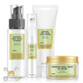 Collagen Skincare Set For Teen Girls, Anti Wrinkle & Repair Face Skin Care Gift Set With Face Cleanser, Serum, Face Cream, Eye Cream, 4 PCS Peptides Facial Kit Travel Size For Women.