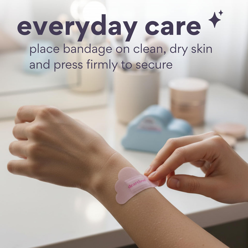 dearcloud Comfort Bandages 30ct – Waterproof + Tin (Dreamy Daze)