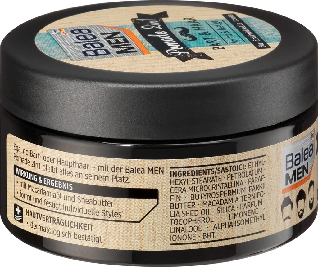 Balea MEN Pomade 2in1 for Beard & Hair, 100 ml - German product