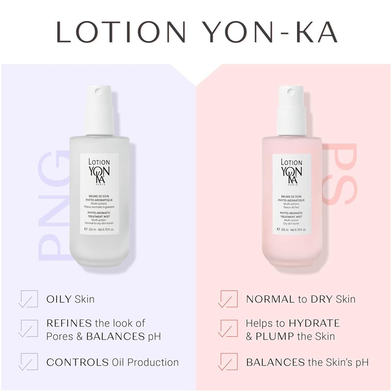 Yon-Ka Lotion PNG Toner - Refreshing Daily Face Mist with Aloe Vera & Rosemary | Hydrates & Soothes Skin