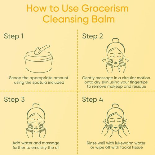 Grocerism Cleansing Balm Makeup Remover, Manuka Honey & Grass-Fed Tallow with Soothing Cica (Centella), Melts Waterproof Mascara & SPF, Non-Comedogenic for Sensitive Dry Skin & Eyes, 3.53 Oz