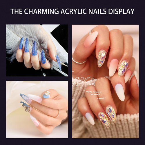 Shine Chance Acrylic Nail Art Brush - Size 16, 100% Pure Kolinsky Hair Oval Nail Brush for Professional Acrylic Application, DIY Home Salon