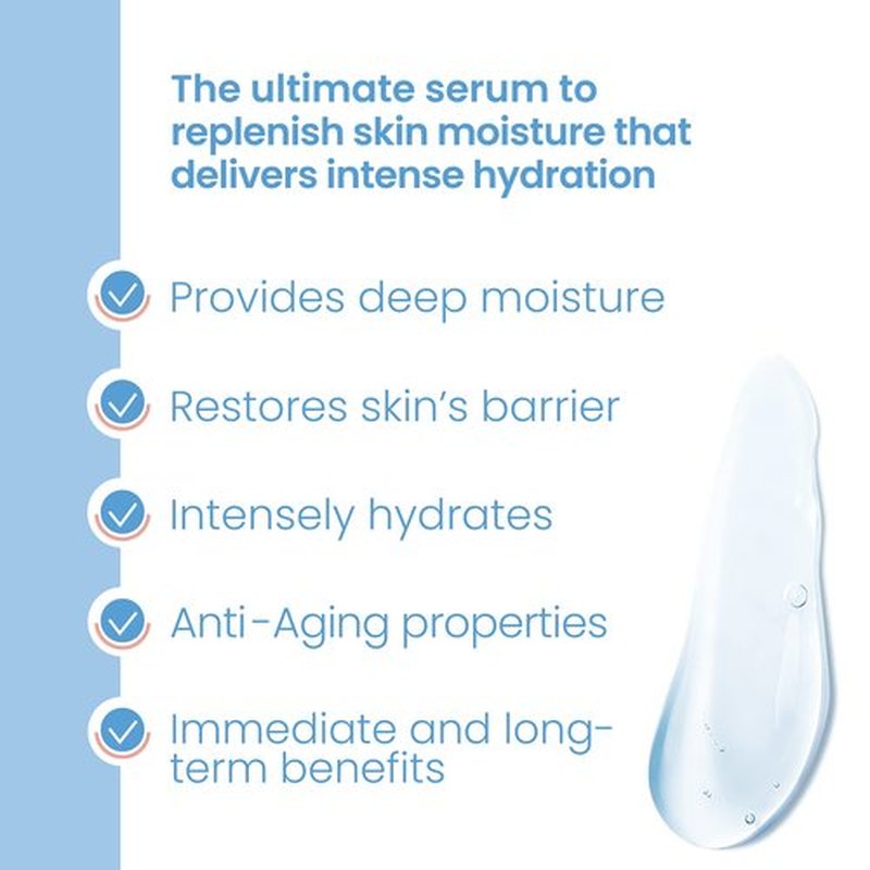 Pure Daily Care High Energy Hyaluronic Serum (1oz) - Hydrating Clinical Grade Hyaluronic Acid Serum