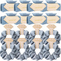 Bridesmaid Scrunchies Proposal Gifts 4.1inch Bachelorette Hair Claws Clips Girls gift for Wedding Party Favors (16pcs Dusty Blue)