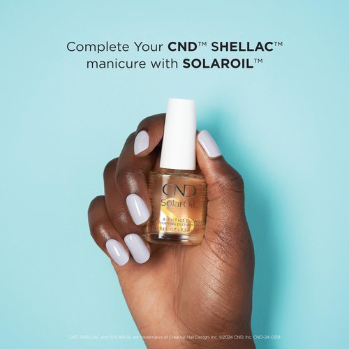 CND Shellac Gel Nail Polish, Long-lasting Nail Paint Color with Curve-hugging Brush, 429 Above my pay gray-ed, 0.25 fl oz