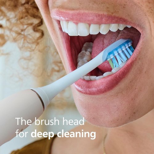 Philips Sonicare C3 Two-in-One Electric Toothbrush Heads - Genuine Replacement, White, 4 Pack
