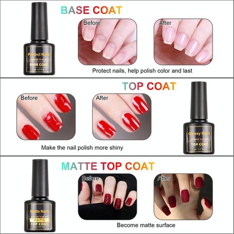 Erarrow Gel Nail Polish Set - Nail Polish 20 Colors, Popular Nail Art Colors UV LED Soak Off Nail Gel Kit (20 + 3)