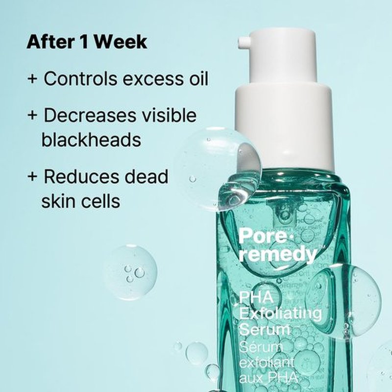 Dr.Jart+ Pore Remedy PHA Exfoliating Face Serum for Glass Skin | Korean Skin Care, 1.01 Fl Oz