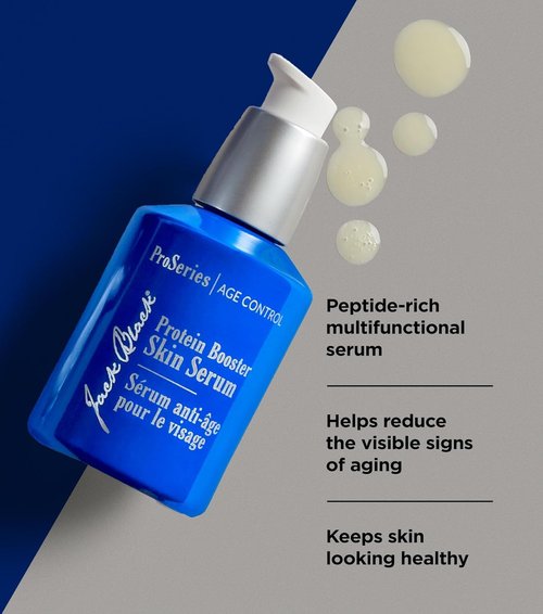 Jack Black Protein Booster Skin Serum - Anti-Aging Face Serum for Men | Peptide & Antioxidant Formula