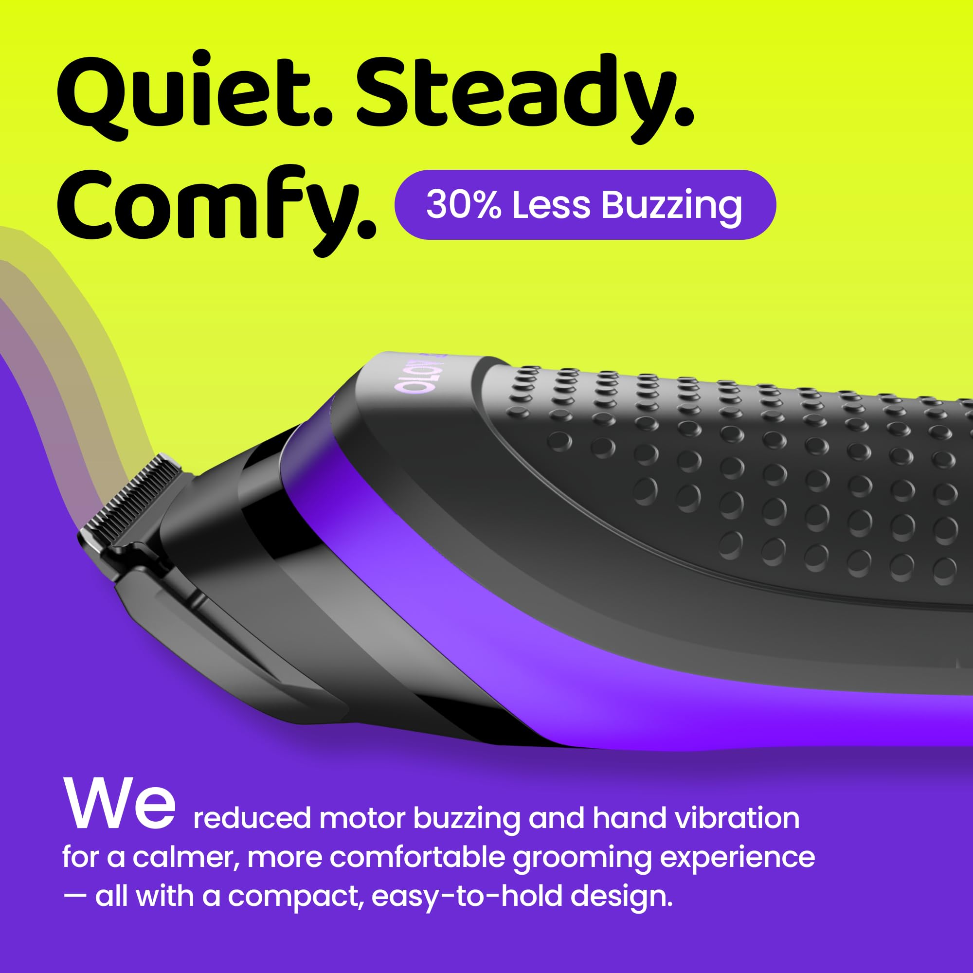 OLOV LITE Electric Beard Trimmer for Men,Nose Hair Trimmer &Men‘s Electric Razor 10-in-1 Grooming Kit Cordless Shaver Gift-Ready for Men(Purple)