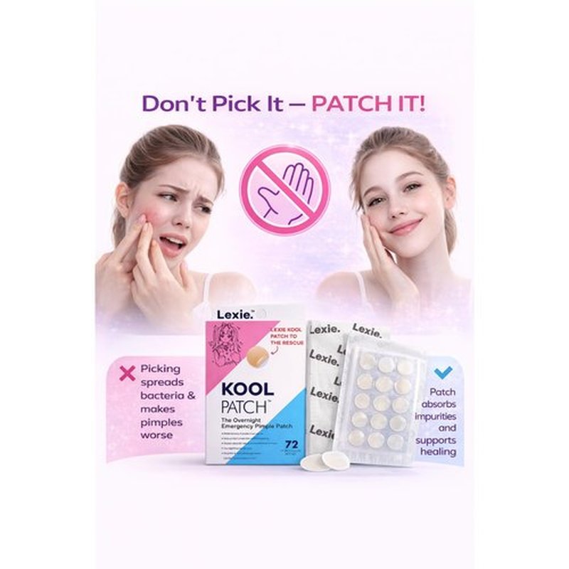 Kool Patch, The Overnight Emergency Pimple Patch, Hydrocolloid Acne Patch for face, Shrinking Zits and Whiteheads in 1 Use, Nighttime Spot Pimple Stickers for Face (72 Count) 6 Sterile Sheets