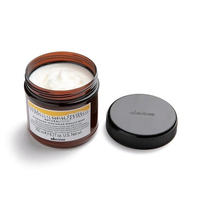 Davines Naturaltech Nourishing Miracle Mask - Hydrating & Restructuring for Dry Hair | 8.45 Fl Oz