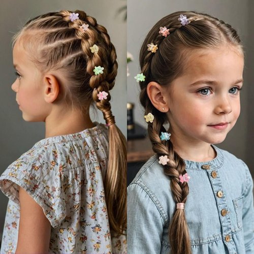 100Pcs Mini Flower Hair Clips Women Girls, Colorful Small Claw Clips Strong Grip Glitter Baby Hair Clip Cute Jaw Clips for Fine Hair Toddle Hair Accessories