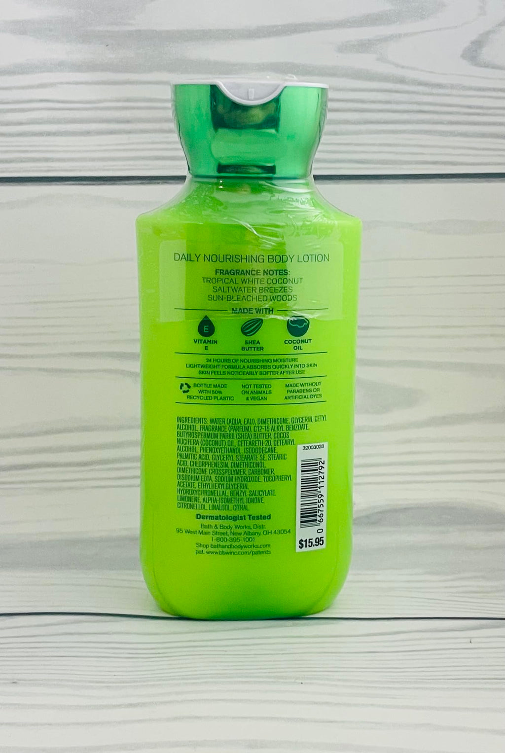 Bath & Body Works Bath and Body Works Waikiki Beach Coconut Super Smooth Lotion Sets Gift For Women 8 Oz -2 Pack (Waikiki Coconut) 16 Fl Oz