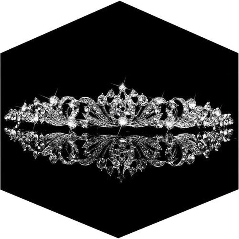 TOBATOBA Silver Tiara Crowns for Women Girls Wedding Tiara Princess Tiara for Wedding Prom Quinceanera Birthday Crown Halloween Hair Accessories
